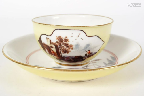 MEISSEN CABARET CUP AND SAUCER