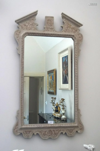 PR OF 19TH-CENTURY PAINTED ARCHITECTURAL MIRRORS