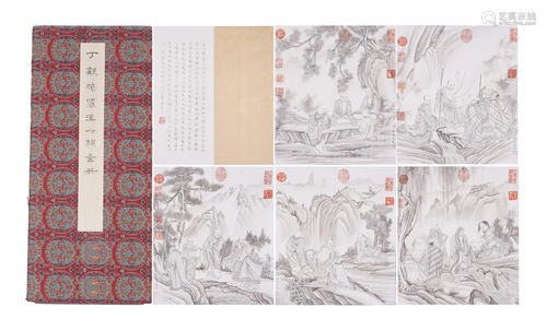 A CHINESE PAINTING ALBUM OF ARHATS