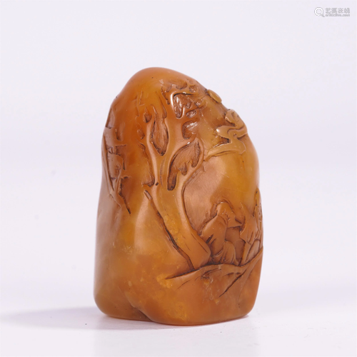 A CHINESE CARVED TIANHUANG SEAL