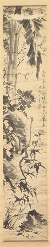 A CHINESE PAINTING OF GARDEN AFTER XUWEI