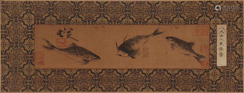 A CHINESE PAINTING OF THREE FISHES