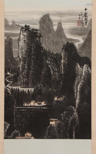 A CHINESE PAINTING OF LANDSCAPE