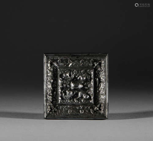 Han Dynasty, bronze square mirror