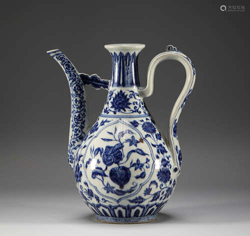 In the Ming Dynasty, blue and white twig patterns were used ...