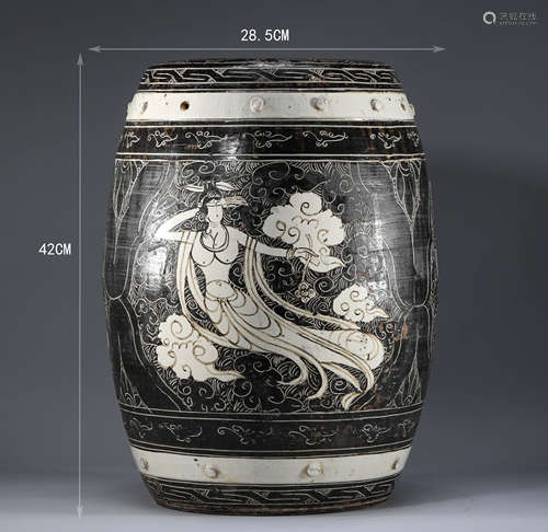 Song Dynasty, Cizhou kiln flying maid drum pier