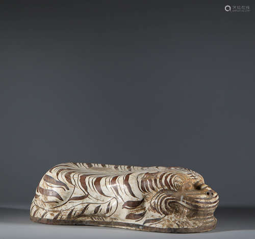 Cizhou kiln tiger pillow in Song Dynasty