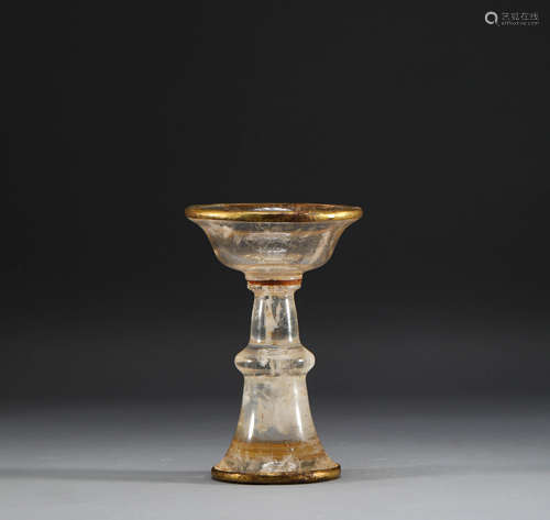 In the Tang Dynasty, crystal gold-clad lamps