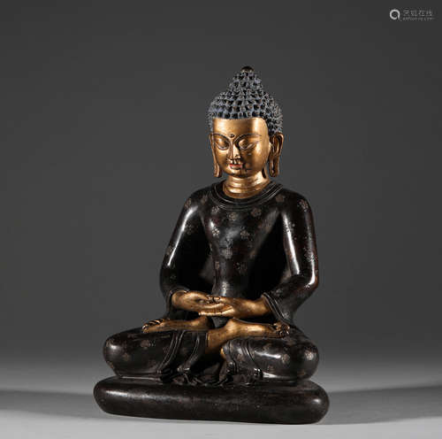 Qianlong of Qing Dynasty, Tibetan bronze gilding, Amitabha