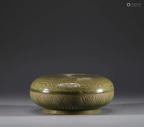 Song Dynasty, Yaozhou Kiln, moire cover box