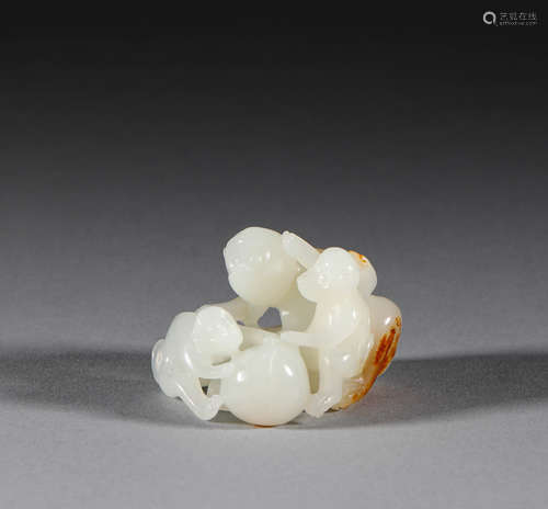 Hotan jade monkey in the Qing Dynasty