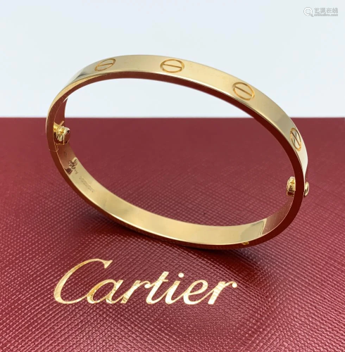 Cartier Love Bracelet 18K Yellow Gold Size17