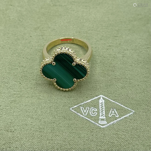Van Cleef & Arpels Alhambra Malachite Ring