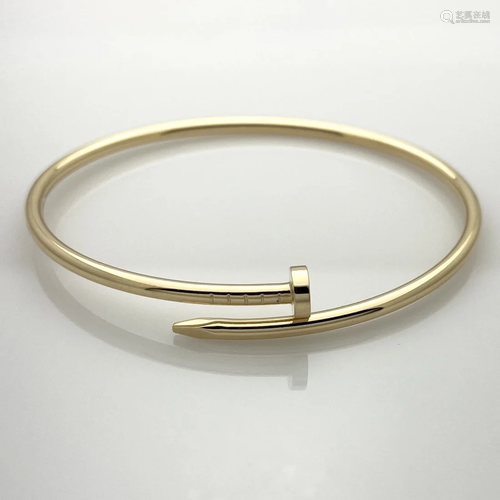 Cartier 18K JUSTE UN CLOU BRACELET SIZE 17