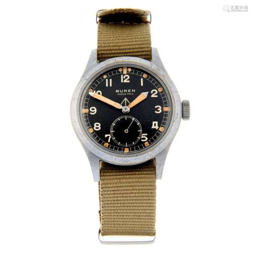 BUREN - a military issue 'The Dirty Dozen' wrist watch.