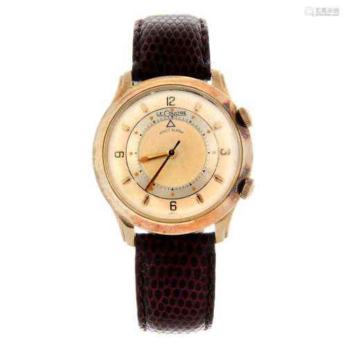 LECOULTRE - a Memovox alarm wrist watch.