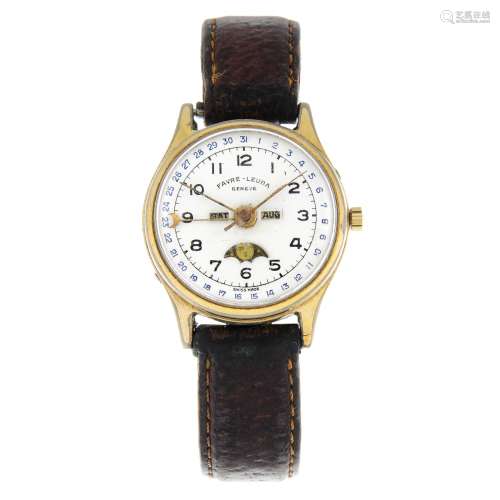 FAVRE-LEUBA - a triple date wrist watch.