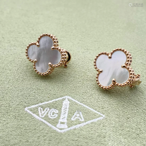 Van Cleef & Arpels Alhambra Mother of Pearl Earrings