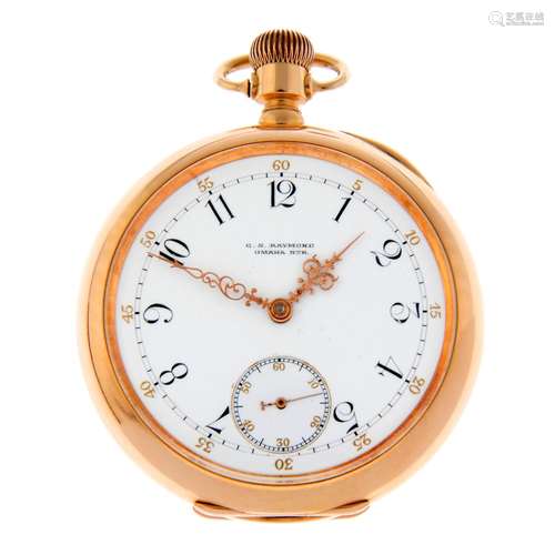 PATEK PHILIPPE - an open face pocket watch, retailed by C.