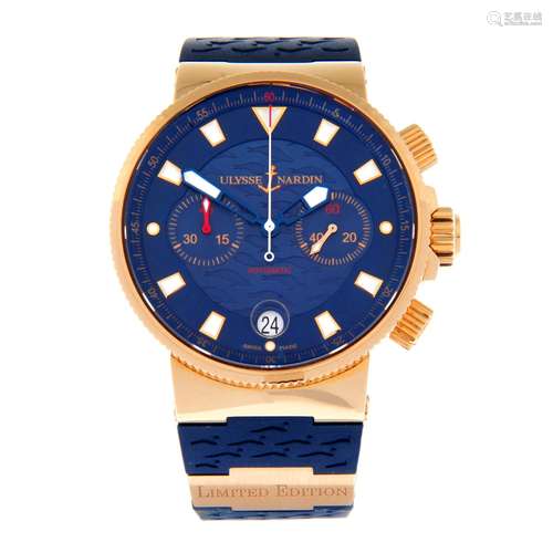 ULYSSE NARDIN - a limited edition Blue Seal chronograph wris...