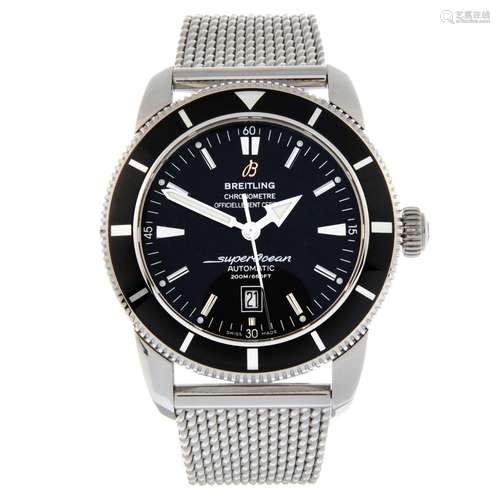 BREITLING - a SuperOcean Heritage 46 bracelet watch.