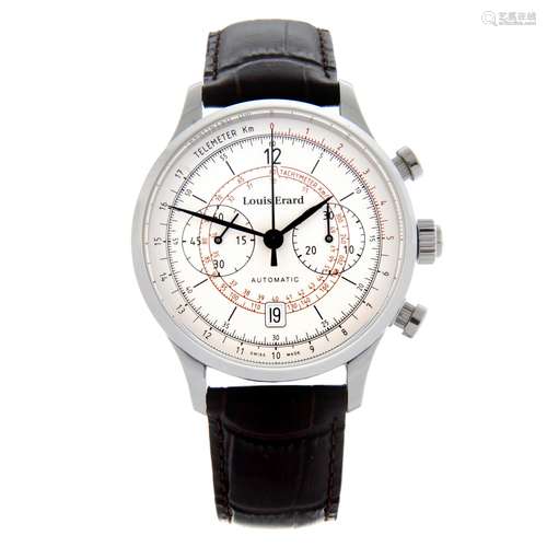 LOUIS ERARD - a 1931 Chrono Vintage chronograph wrist watch.