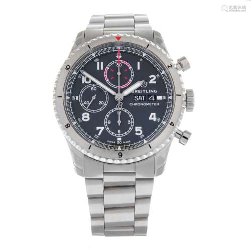 CURRENT MODEL: BREITLING - an Aviator 8 chronograph bracelet...