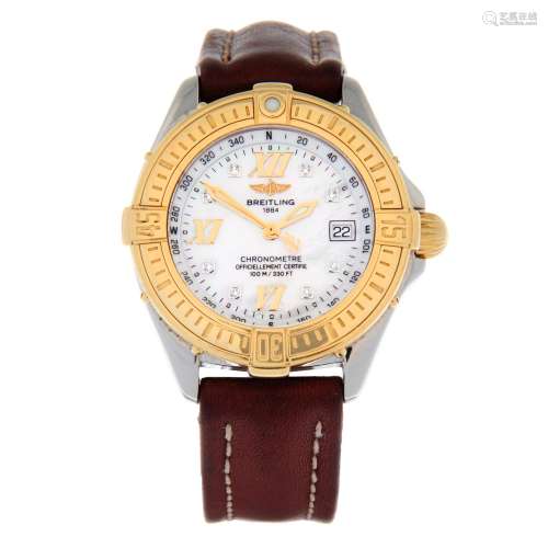 BREITLING - a Starliner wrist watch.