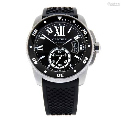CARTIER - a Calibre de Cartier wrist watch.