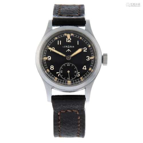 LEMANIA - a military issue 'The Dirty Dozen' wrist watch.