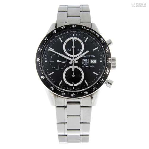 TAG HEUER - a Carrera chronograph bracelet watch.