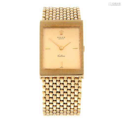 ROLEX - a Cellini bracelet watch.
