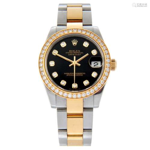 ROLEX - an Oyster Perpetual Datejust 31 bracelet watch.