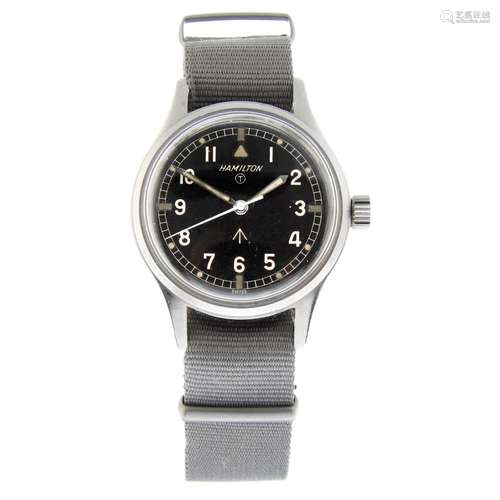 HAMILTON - a military issue wrist watch.