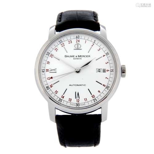 BAUME & MERCIER - a Classima XL GMT wrist watch.