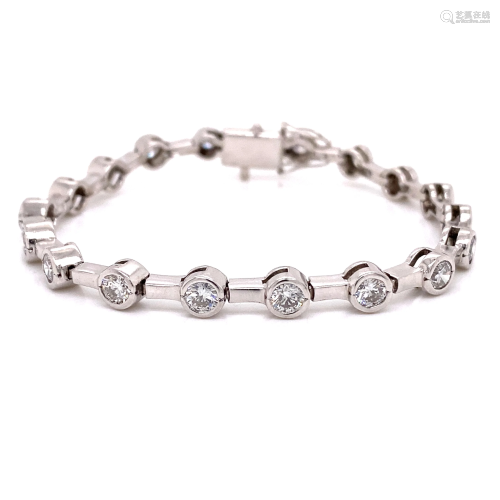 14k Diamond Tennis Bracelet