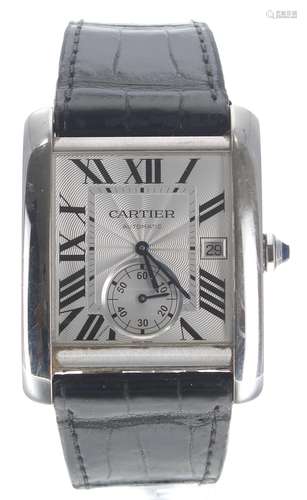 Must de Cartier Tank XL automatic stainless steel gentleman'...