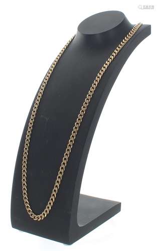 9ct curb link necklace, 27.9gm, 26