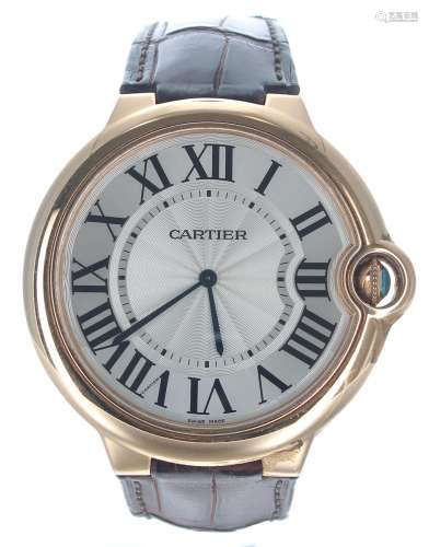 Cartier Ballon Bleu Mecanique 18k gentleman's wristwatch, re...