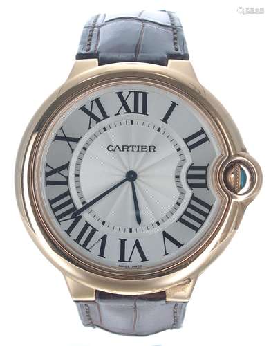 Cartier Ballon Bleu Mecanique 18k gentleman's wristwatch, re...