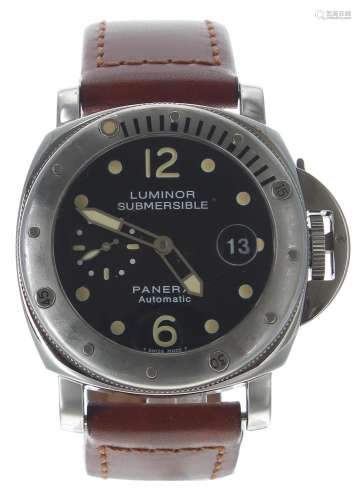 Panerai Luminor Submersible automatic stainless steel gentle...