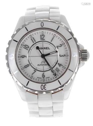 Chanel J12 automatic white ceramic bracelet watch, no. Z.N. ...