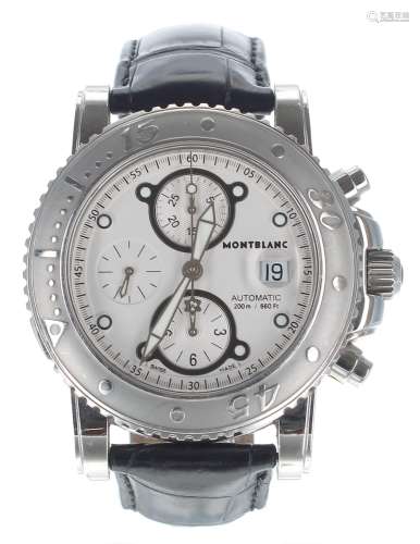 Montblanc Sport Chronograph automatic stainless steel gentle...