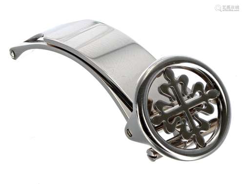 Patek Philippe 18k white gold deployment clasp, 14mm, 15.6gm...