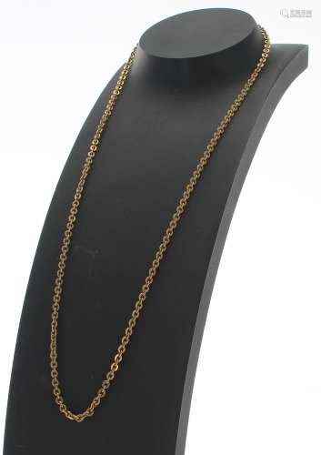18k yellow gold necklace, 9.9gm, 19