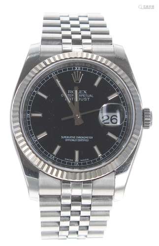 Rolex Oyster Perpetual Datejust stainless steel gentleman's ...