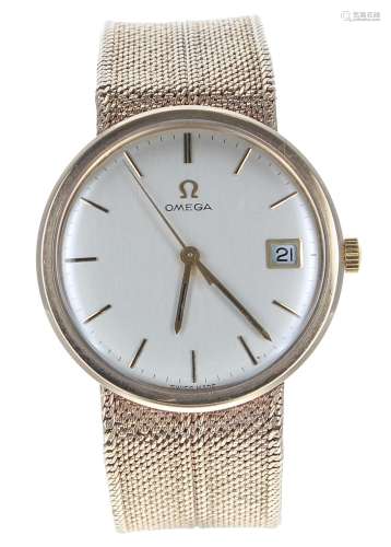 Omega 9ct gentleman's bracelet watch, ref. 331/25419, London...