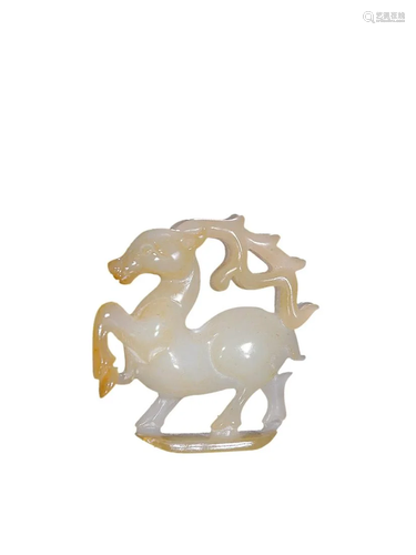 HETIAN JADE 'DEER' ORNAMENT