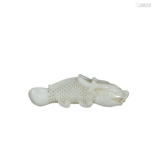 HETIAN JADE 'FISH' ORNAMENT