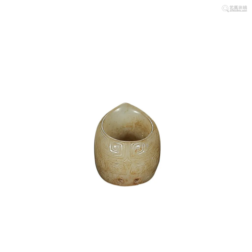 HETIAN JADE THUMB RING